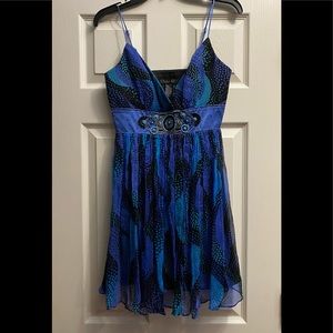 Vintage Y2K Laundry by Shelli Segal 100% Silk Women’s Spaghetti Dress 👗 Sz 2